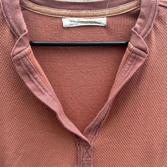 We The Free Women's XS Orange V Neck Long Sleeve Top Casual - Picture 4 of 4